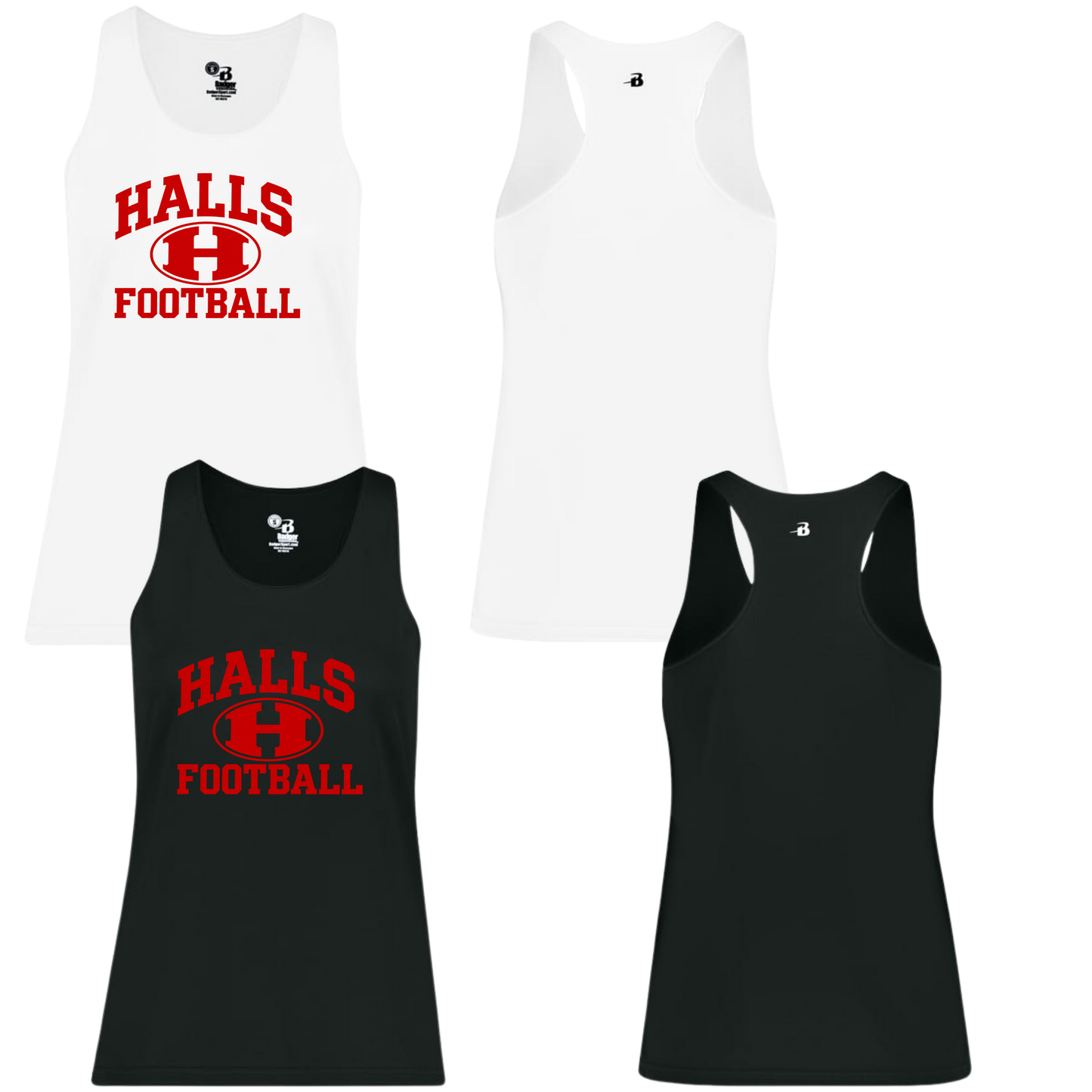 Halls Football Logo-Badger Brand