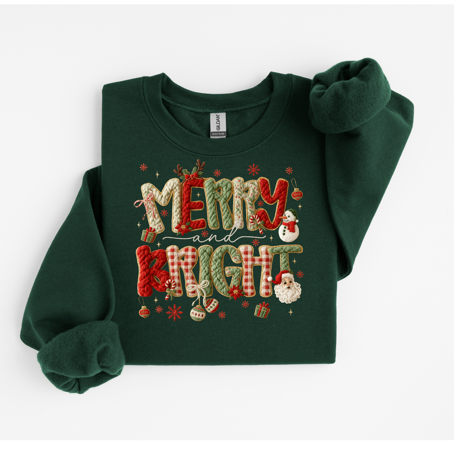 Faux Yarn Merry Christmas