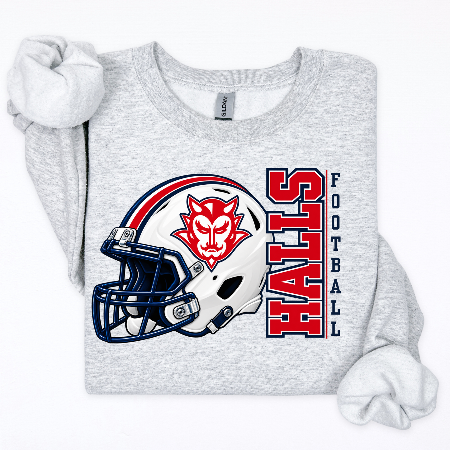 Halls Devils Football- Helmet and Devil