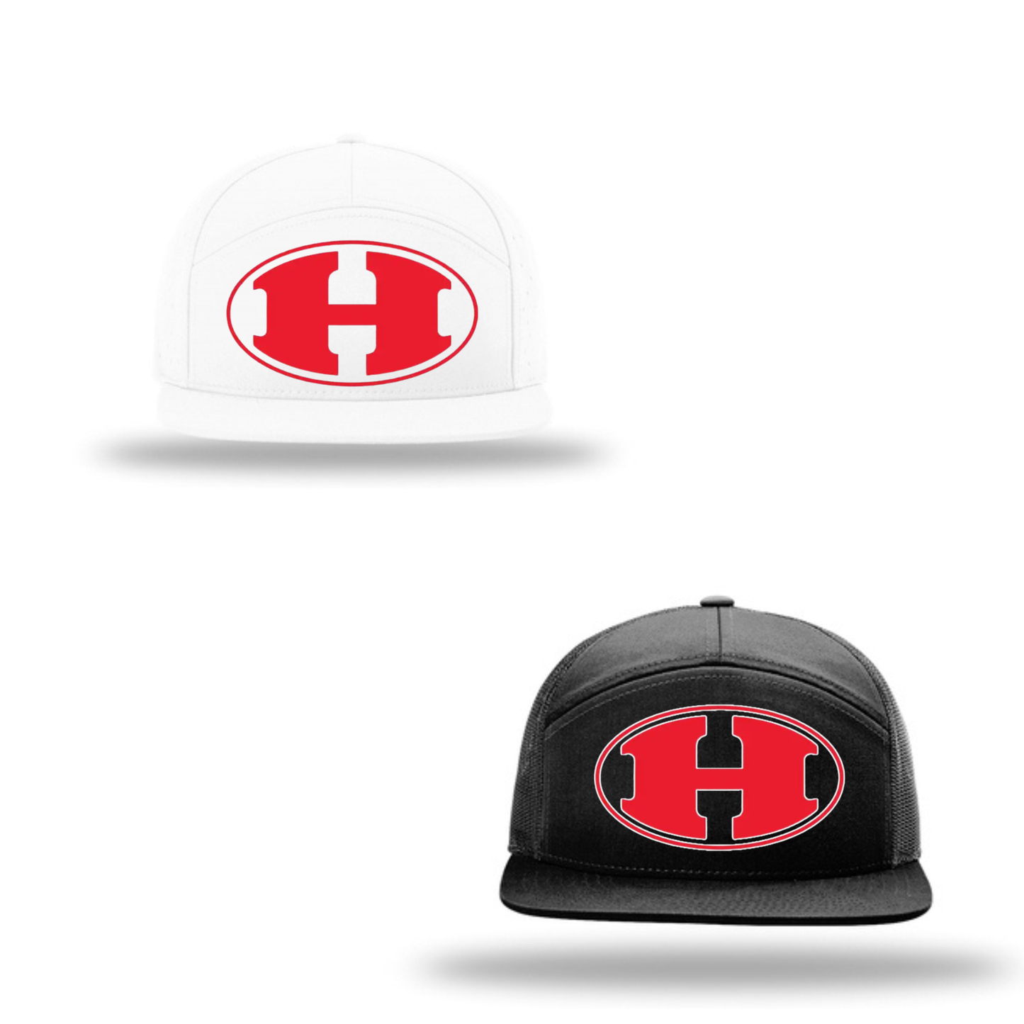 Richardson 5 Panel Perforated Snapback- H logo (DTF Press & NO CUSTOMIZATION)