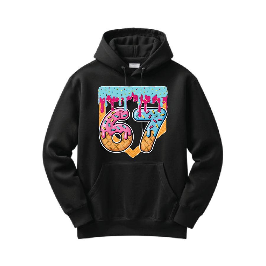 6-7 Home plate drip Hoodie
