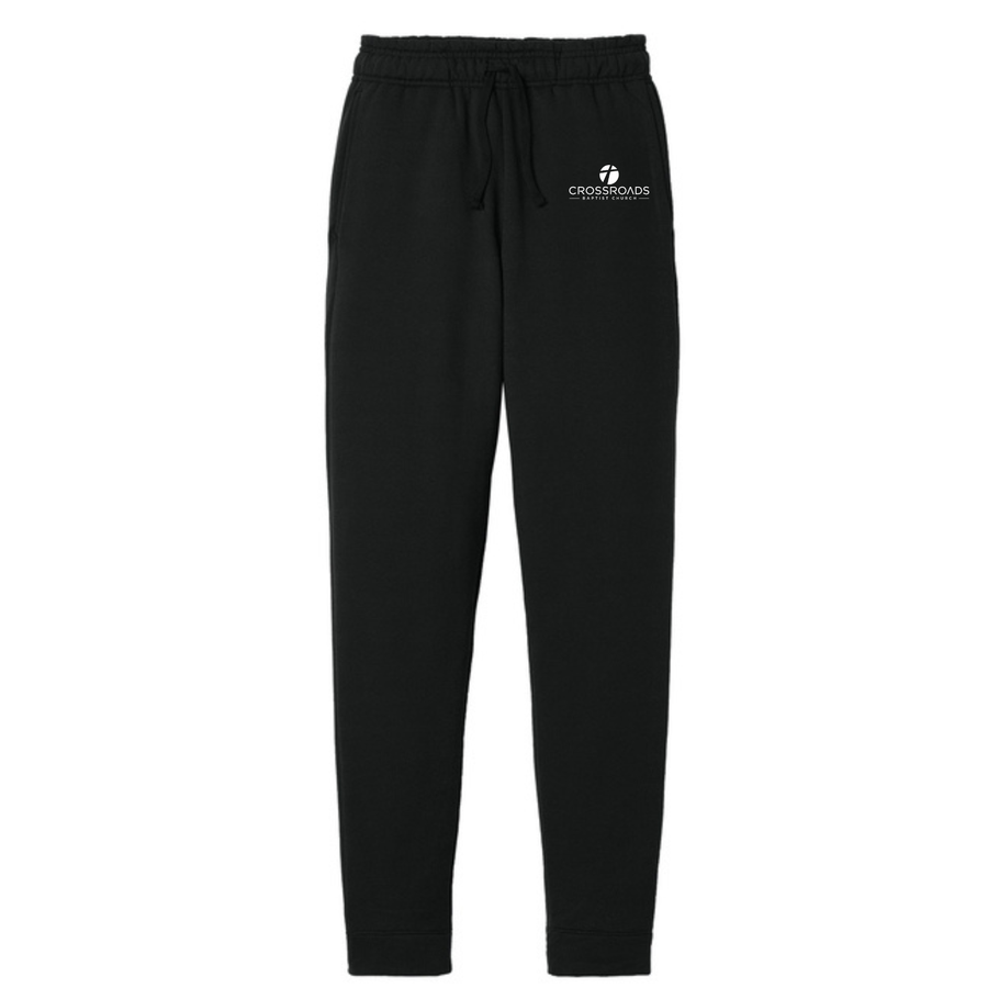 Jogger Sweatpants- Crossroads- White Logo