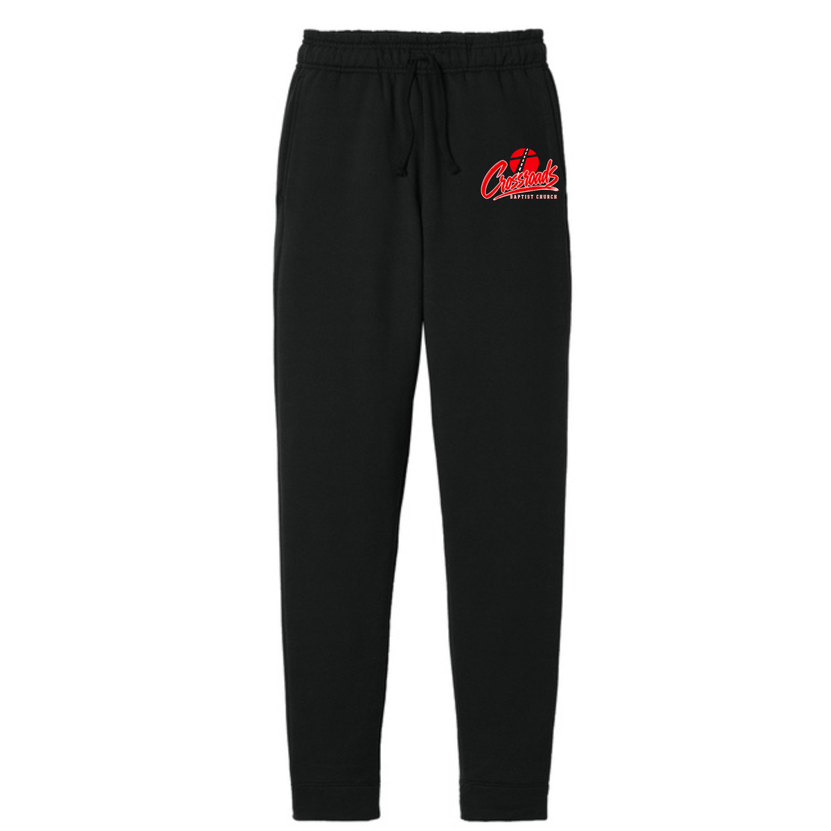 Jogger Sweatpants- Crossroads Cursive w/ Logo Behind