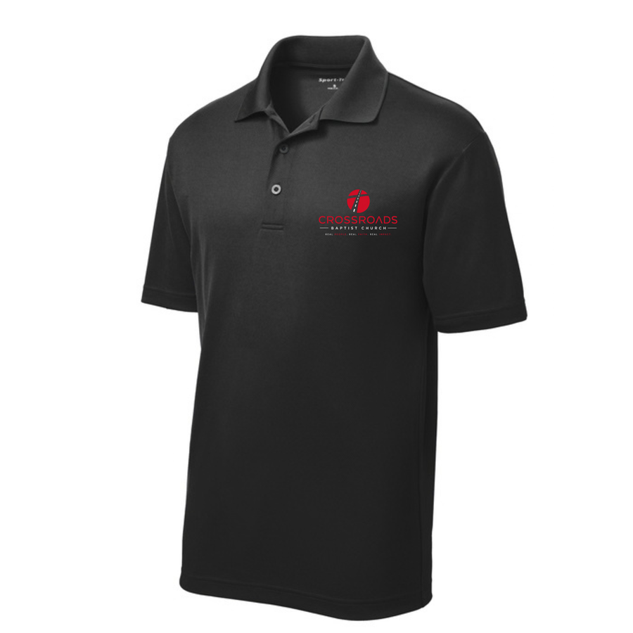 Polo w/ Crossroads RED Pocket Logo