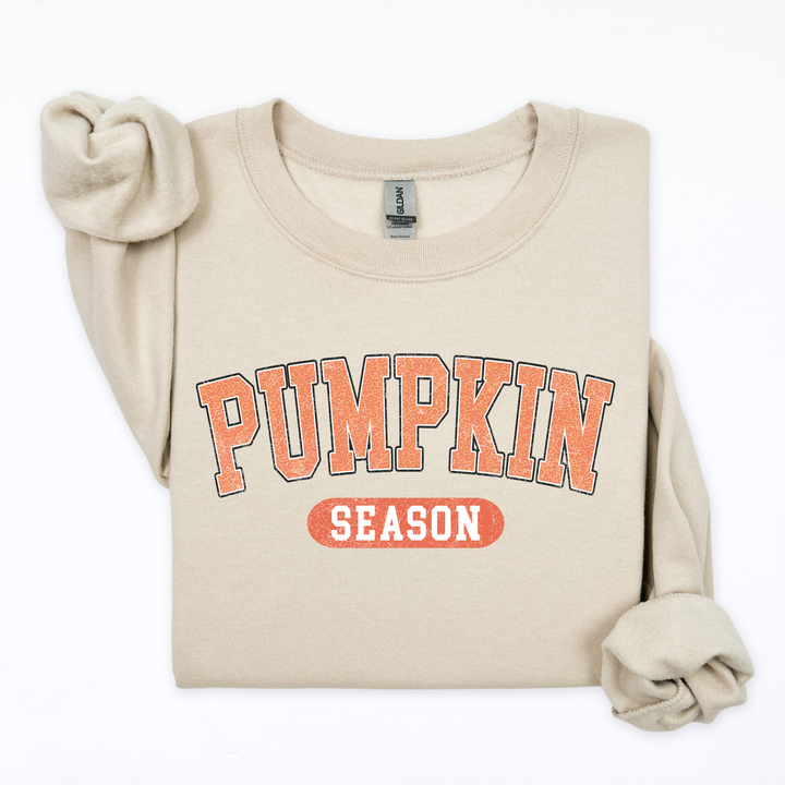 Pumpkin Season Distressed Crew Neck