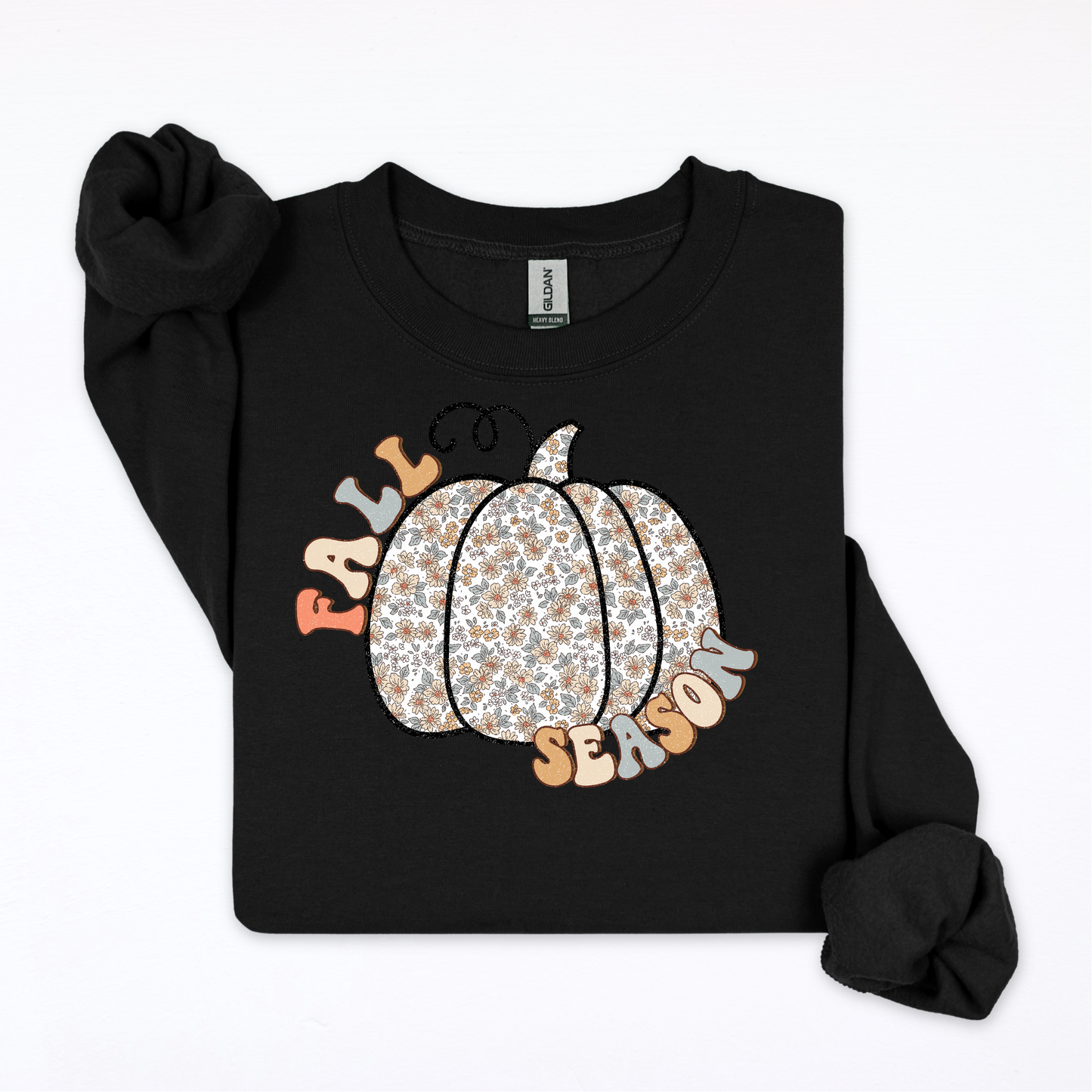 Fall Season Floral Pumpkin