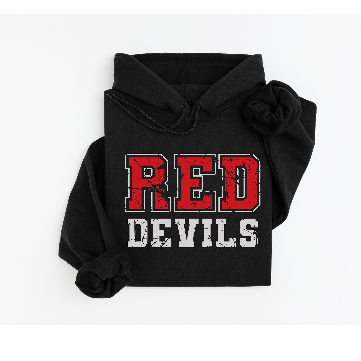 Red Devils Distresed Hoodie