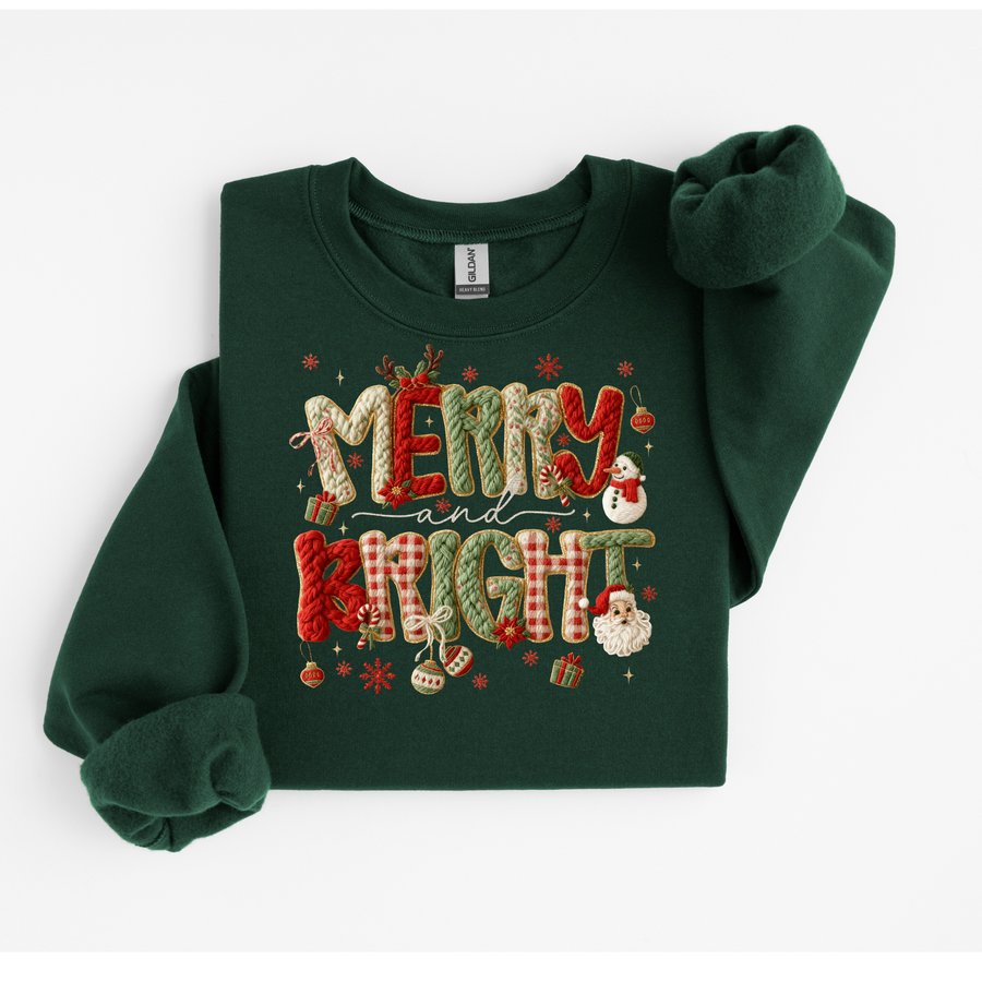 Faux Yarn Merry Christmas