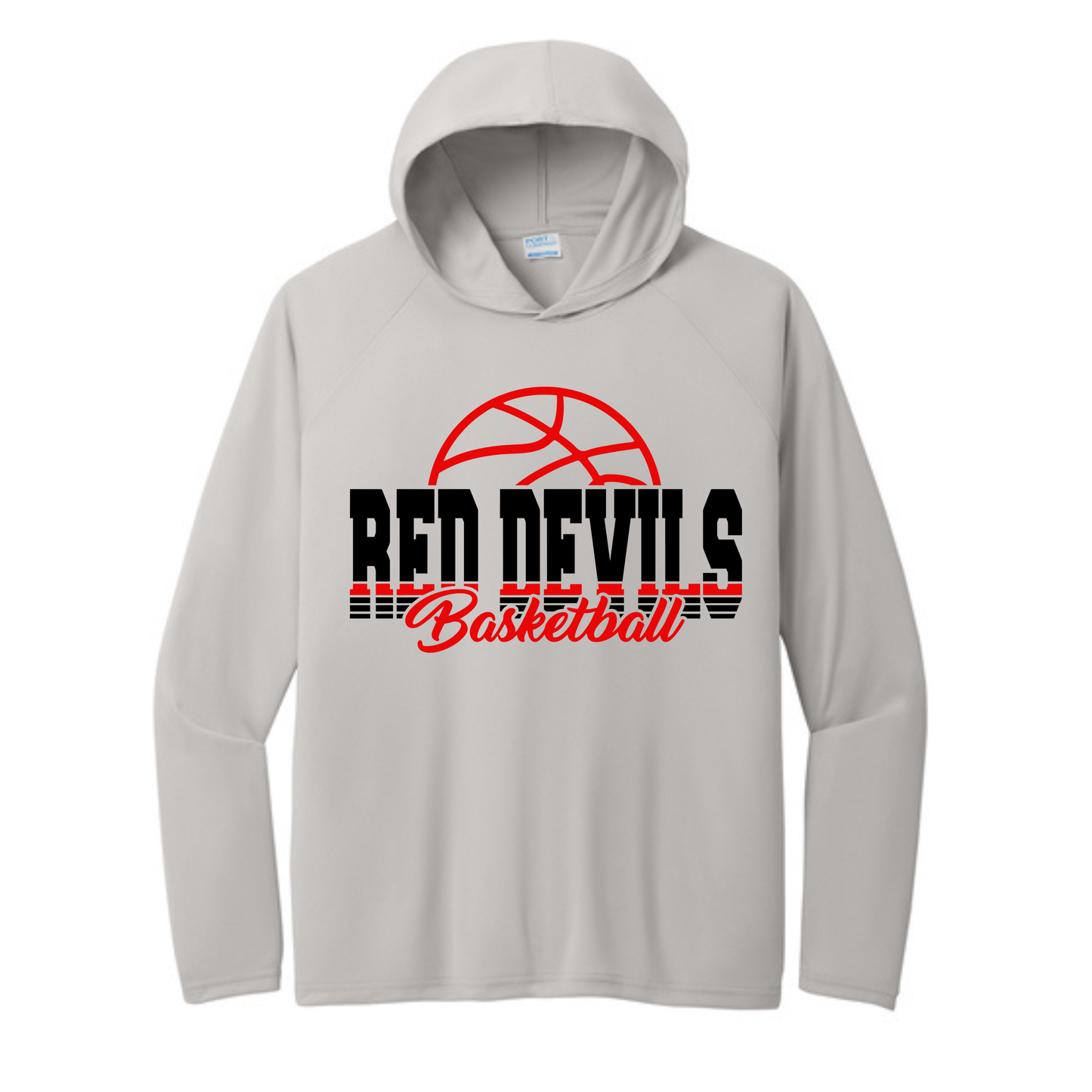 Red Devils Basketball Dri Fit Long Sleeve with hood