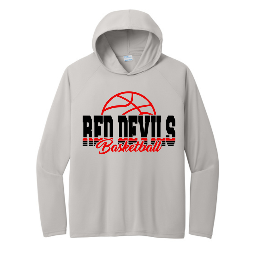 Red Devils Basketball Dri Fit Long Sleeve with hood