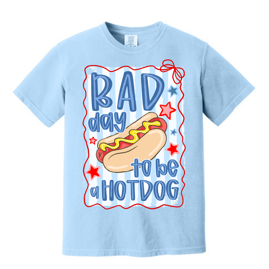 Adult- Bad Day To Be A Hotdog (Comfort Colors)