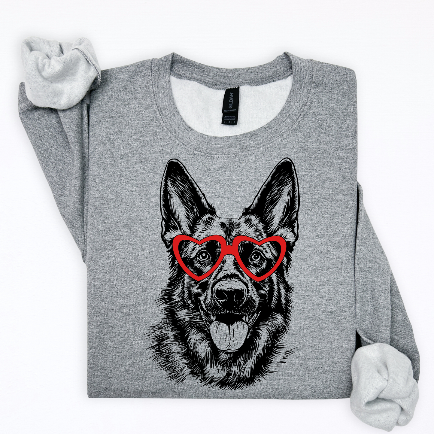 German Shepherd Heart Glasses